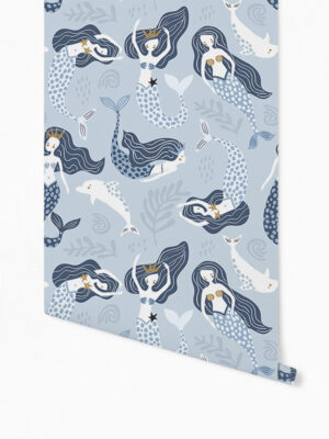 HelHello Sticky - Shop - Peel & Stick Removable Wallpaper - Kids Wallpaper - Magical Mermaids - Roll 1 Viewlo Sticky - Shop - Peel & Stick Removable Wallpaper - Kids Wallpaper - Magic Mermaids - Roll 1 View