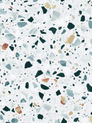 Hello Sticky - Shop - Peel & Stick Removable Wallpaper - Stripe, Spot & Dot Wallpaper - Gem Terrazzo - Zoomed In View