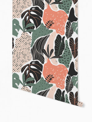 Hello Sticky - Shop - Peel & Stick Removable Wallpaper - Urban Jungle Wallpaper - Modern Palms - Roll 1 View