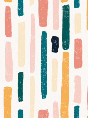 Hello Sticky - Shop - Peel & Stick Removable Wallpaper - Stripe, Spot & Dot Wallpaper - Marker Magic - Zoomed In View