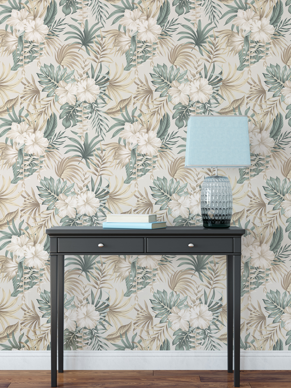 Hello Sticky - Shop - Peel &Amp;Amp; Stick Removable Wallpaper - Urban Jungle Wallpaper - Desert Palms - Main View