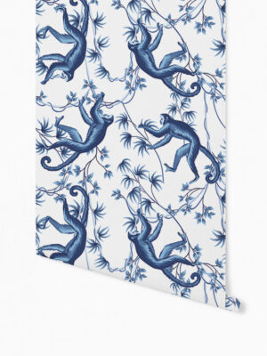 Hello Sticky - Shop - Peel & Stick Removable Wallpaper - Urban Jungle Wallpaper - Monkey Business - Roll 1 View