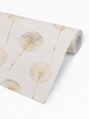 Hello Sticky - Shop - Peel &Amp; Stick Removable Wallpaper - Fruity &Amp; Floral Wallpaper - Whimsical Dandelion - Roll 2 View