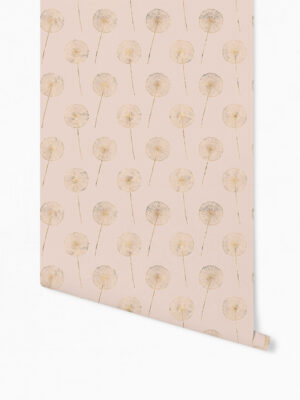 Hello Sticky - Shop - Peel &Amp; Stick Removable Wallpaper - Fruity &Amp; Floral Wallpaper - Whispering Dandelion - Roll 1 View