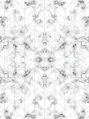 Hello Sticky - Shop - Peel & Stick Removable Wallpaper - Modern Farmhouse Wallpaper - Marble Herringbone - Zoomed In View