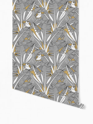 Hello Sticky - Shop - Peel &Amp; Stick Removable Wallpaper - Urban Jungle Wallpaper - Feathered Toucan - Roll 1 View