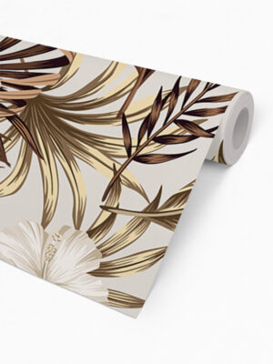 Hello Sticky - Shop - Peel & Stick Removable Wallpaper - Urban Jungle Wallpaper - Golden Palms - Roll 2 View