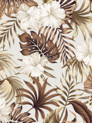 Hello Sticky - Shop - Peel &Amp; Stick Removable Wallpaper - Urban Jungle Wallpaper - Golden Palms - Zoomed In View