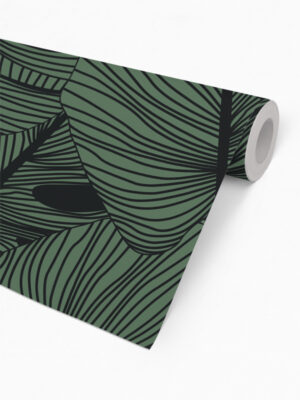 Hello Sticky - Shop - Peel &Amp; Stick Removable Wallpaper - Urban Jungle Wallpaper - Green Thumb - Roll 2 View