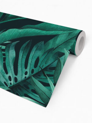 Hello Sticky - Shop - Peel &Amp; Stick Removable Wallpaper - Urban Jungle Wallpaper - Green With Envy - Roll 2 View