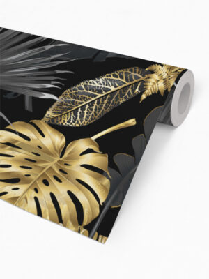 Hello Sticky - Shop - Peel & Stick Removable Wallpaper - Urban Jungle Wallpaper - Lushish Leaves - Roll 2 View