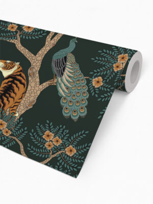 Hello Sticky - Shop - Peel &Amp; Stick Removable Wallpaper - Urban Jungle Wallpaper - Nice Kitty - Roll 2 View