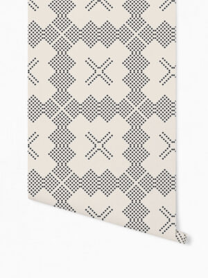 Hello Sticky - Shop - Peel & Stick Removable Wallpaper - Modern Farmhouse Wallpaper - Hatched - Roll 1 View