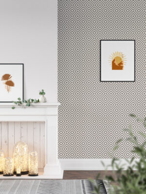 Hello Sticky - Shop - Peel & Stick Removable Wallpaper - Modern Farmhouse Wallpaper - Mini Basket Weave - Main View