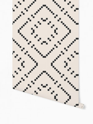 Hello Sticky - Shop - Peel & Stick Removable Wallpaper - Modern Farmhouse Wallpaper - Oversized Basket Weave - Roll 1 View