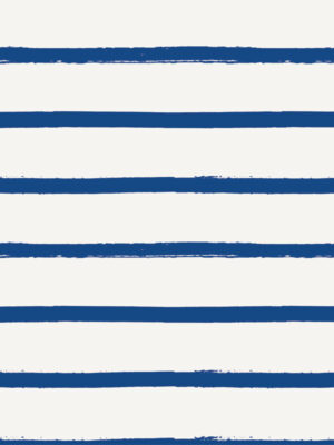 Hello Sticky - Shop - Peel &Amp; Stick Removable Wallpaper - Stripe, Spot &Amp; Dot Wallpaper - Blue Stripes - Zoomed In View