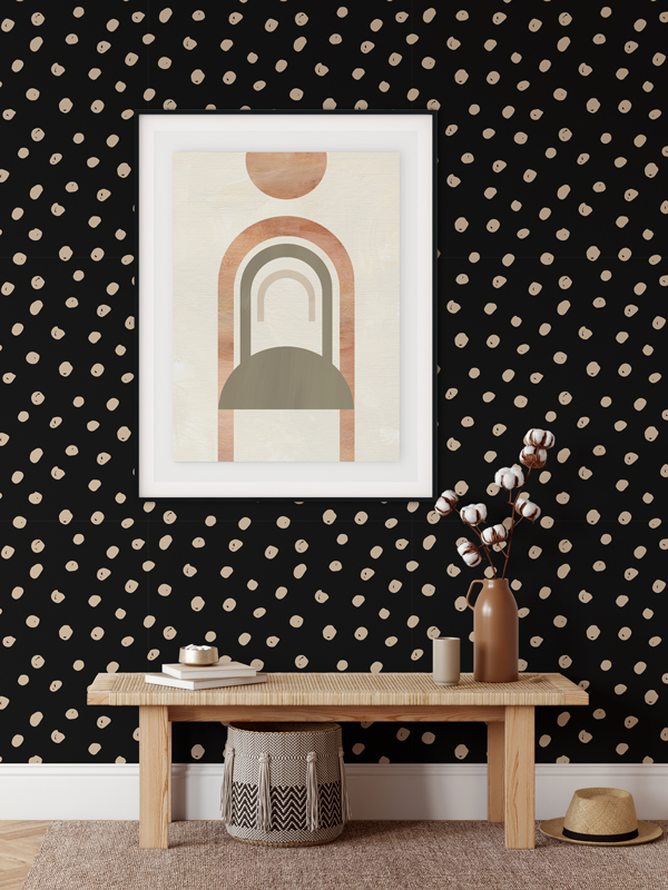 Hello Sticky - Shop - Peel & Stick Removable Wallpaper - Stripe, Spot & Dot Wallpaper - Daring Dots - Main View