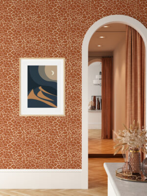 Hello Sticky - Shop - Peel & Stick Removable Wallpaper - Stripe, Spot & Dot Wallpaper - Giraffe - Main View