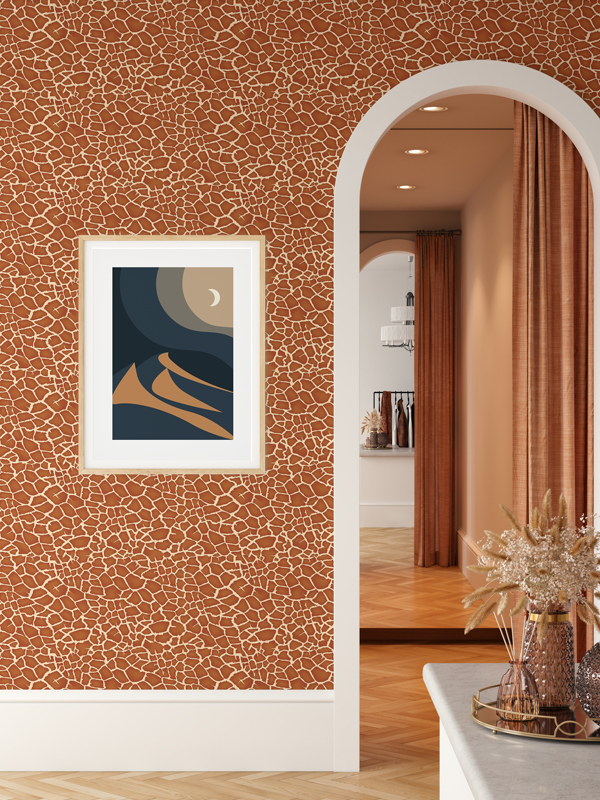 Hello Sticky - Shop - Peel &Amp;Amp; Stick Removable Wallpaper - Stripe, Spot &Amp;Amp; Dot Wallpaper - Giraffe - Main View