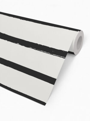 Hello Sticky - Shop - Peel &Amp; Stick Removable Wallpaper - Stripe, Spot &Amp; Dot Wallpaper - Imperfect Stripes - Roll 2 View