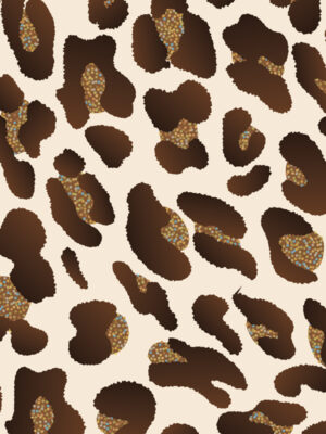 Hello Sticky - Shop - Peel & Stick Removable Wallpaper - Stripe, Spot & Dot Wallpaper - Leopard - Zoomed In View