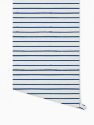 Hello Sticky - Shop - Peel &Amp; Stick Removable Wallpaper - Stripe, Spot &Amp; Dot Wallpaper - Nautical Stripes - Roll 1 View