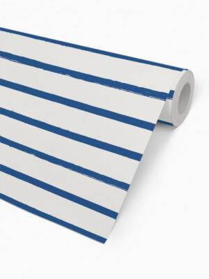 Hello Sticky - Shop - Peel & Stick Removable Wallpaper - Stripe, Spot & Dot Wallpaper - Nautical Stripes - Roll 2 View