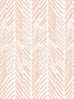 Hello Sticky - Shop - Peel &Amp; Stick Removable Wallpaper - Stripe, Spot &Amp; Dot Wallpaper - Peach Herringbone - Zoomed In View