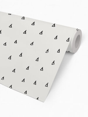 Hello Sticky - Shop - Peel & Stick Removable Wallpaper - Stripe, Spot & Dot Wallpaper - Tiny Triangles - Roll 2 View